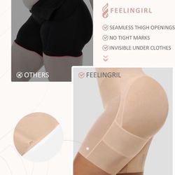 FeelinGirl Fajas Colombianas Moldeadoras Butt Lifting Shapewear Tummy Control Postpartum Faja Body Shaper with Zipper Crotch