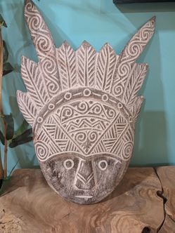 Hand carved decor