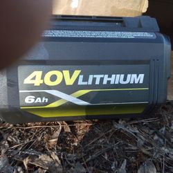 Ryobi 40 Volt 6ah Battery 
