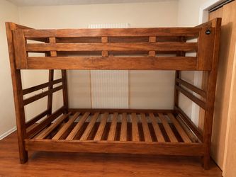 Solid Wood Full Over Full Bunk Bed Frame