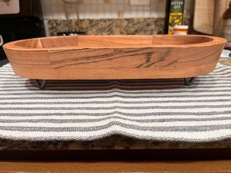 Wooden bowl. New