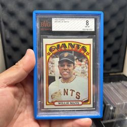Willie Mays 1972 Topps BGS 8