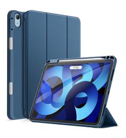 Case for iPad Air 11-Inch M4/M3/M2 (2026/2025/2024), iPad Air 5/4 (2022/2020 5th/4th Generation 10.9-Inch) with Pencil Holder, Slim Tablet Cover with 