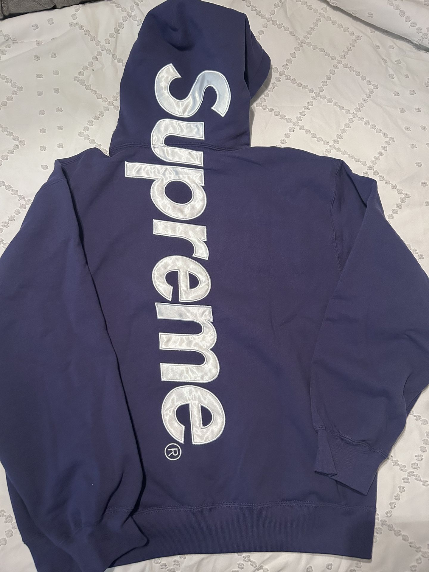 Supreme Satin Appliqué Hoodie (FW23) - XLarge