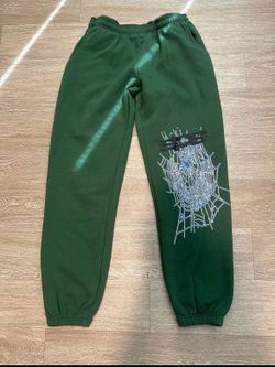 Sp5der joggers Hunter green + receipt