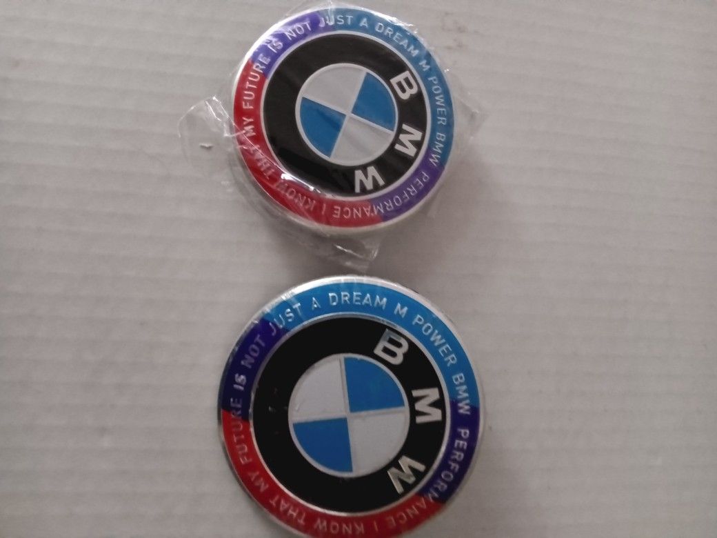 Bmw Front And Rear Emblems 82mm,74mm New