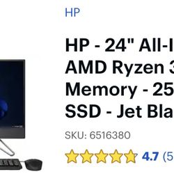 HP 24” All-in-One Computer 