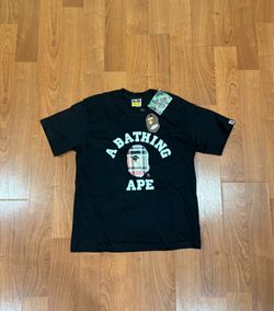 *NEGOTIABLE* BAPE Check College T-Shirt Size Medium Black