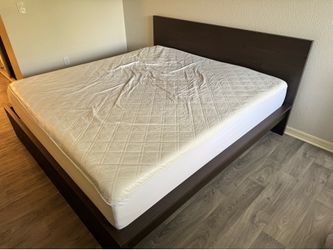 IKEA King Bed Frame + Mattress $100 OBO