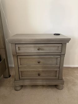 Gray side table