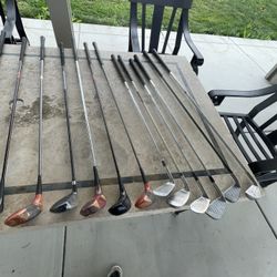 Golf Clubs and Golf Bag 