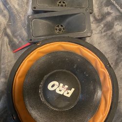 Speaker And 2 Tweeters 