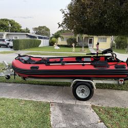 10.5ft Inflatable Electric Boat - Reduced Price