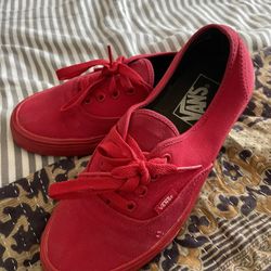 Red Vans Sneakers 