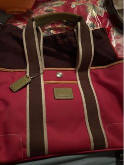 Vintage coach purse  hampton y2k preppy hot pink pvc tote shoulder bag