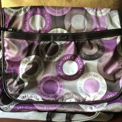 Coach  Computer Bag Or Diapers Bag Serial Number M1176-F18377 
