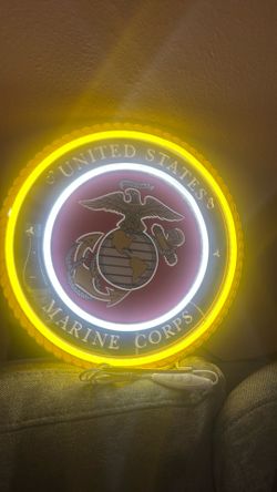 US Marine Corps LED sign