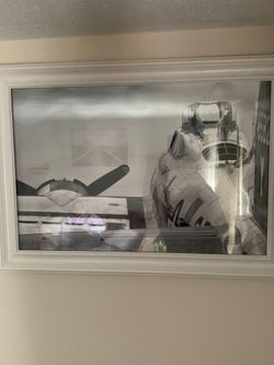 Set of 2 Framed Plane Photos