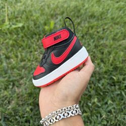 Nike Court Borough Mid 2 TD “Bred” Size 2C