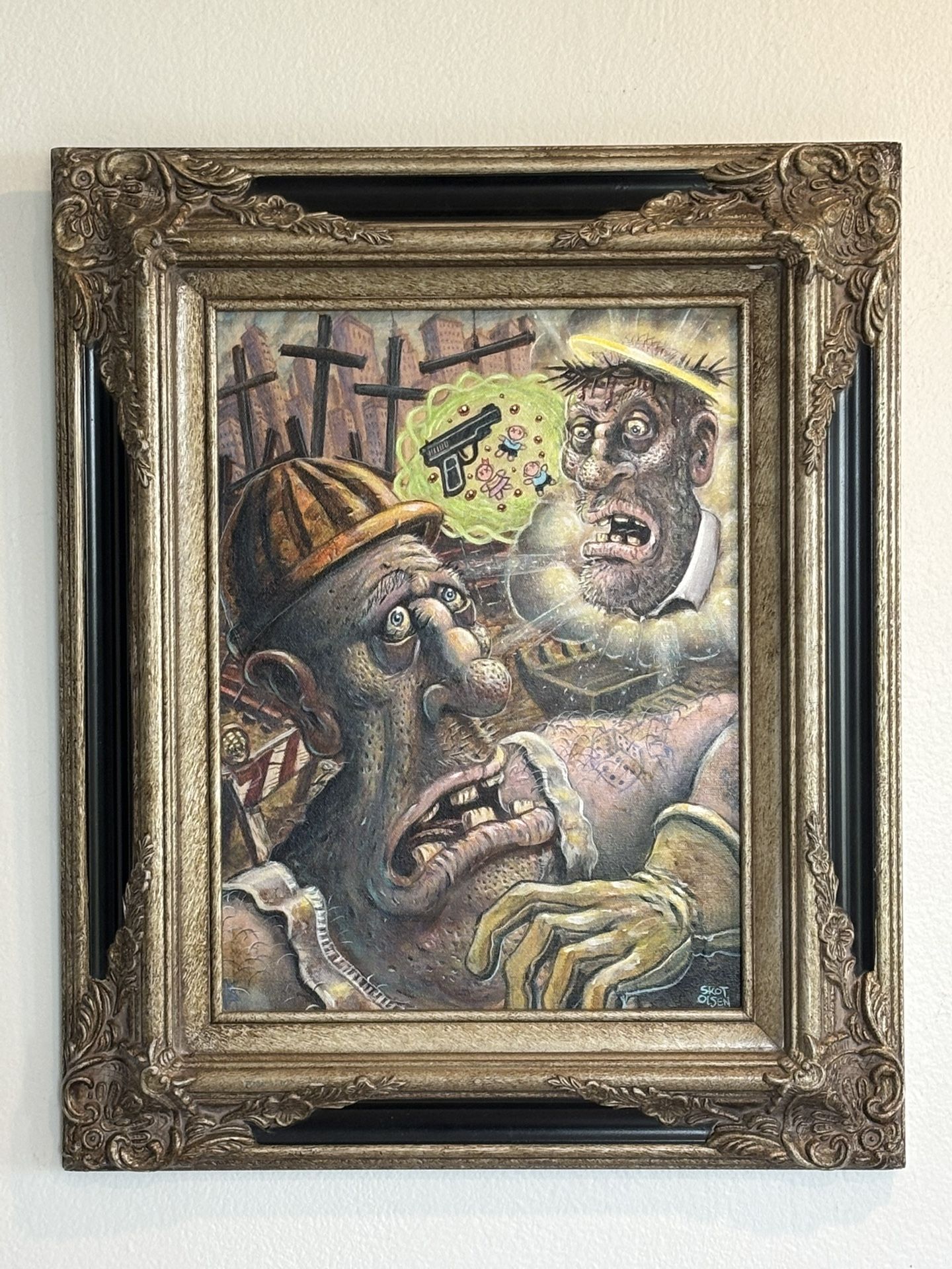 Skot Olsen Original Signed Painting On Canvas