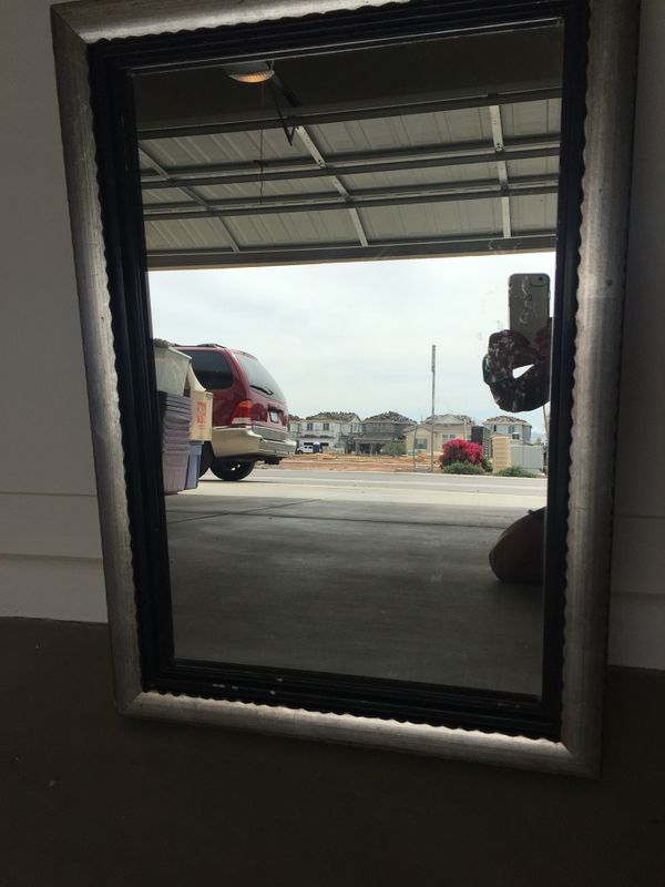 Silver Black Wall Mirror 28 X 19 For In Gilbert Az Offerup