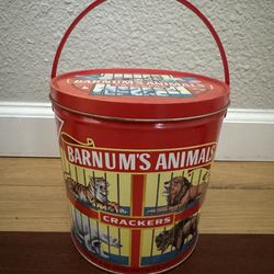 Vintage Barnum’s Animal Crackers Tin Can 🐘
