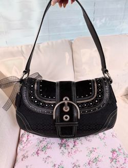 black soho coach bag