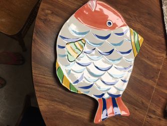 Colorful Fish Serving Platters