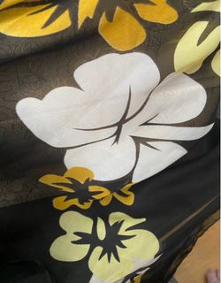 Women's Sheer Large Floral Botanical Wrap Scarf 38”x60”(96cm x 150cm) Sarong Skirt Head Scarf Beach