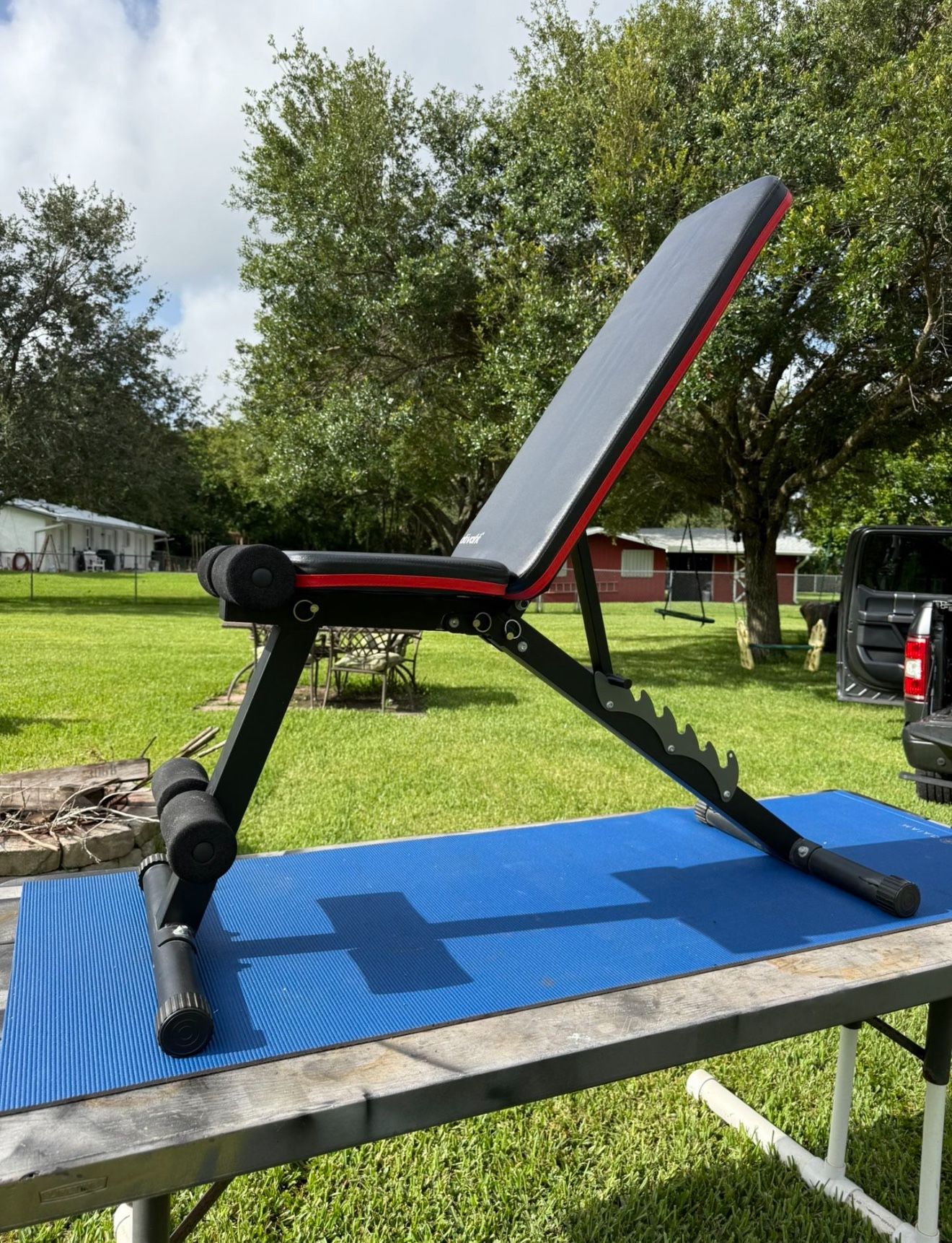 Versatile Workout Bench- Use With Or Without Weights