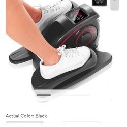 Ancheer Under Desk Elliptical Machine Electric Pedal Bike Exerciser Trainer with LCD Monitor Quiet Compact Exercise Equipment for Home Office Gym