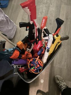 A Bunch Of Nerf Guns Any Offer Lmk Just Want To Get Rid Of Em All