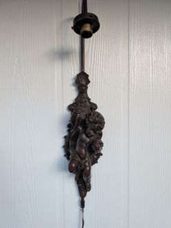 Vintage Style Cherub Wall Sconce Light Made in Holland