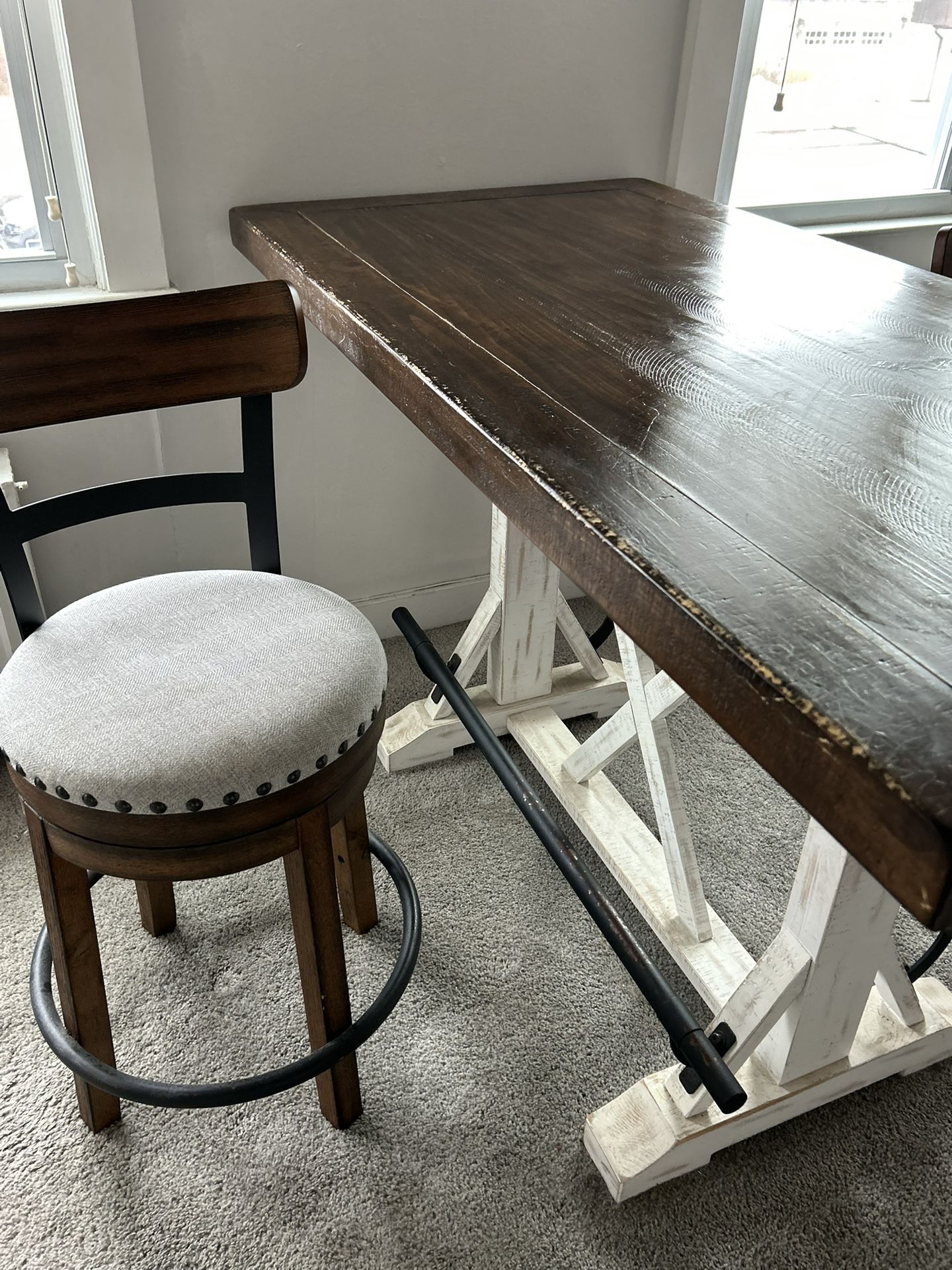 FARMHOUSE DINING TABLE AND CHAIRS