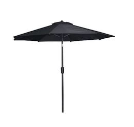 New Black Round Patio Umbrella with aluminum Pole