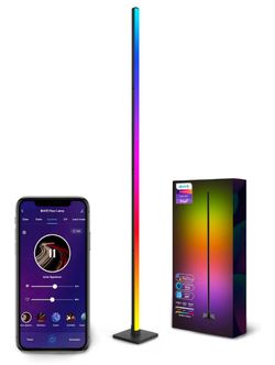 LED Smart Floor Lamp,16 Million Colors, DIY & Scene Mode,Music Sync,Compatible with Google Assistant and Alexa,WiFi APP,Floor Lamp