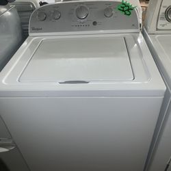 White Whirlpool Toploader Washer