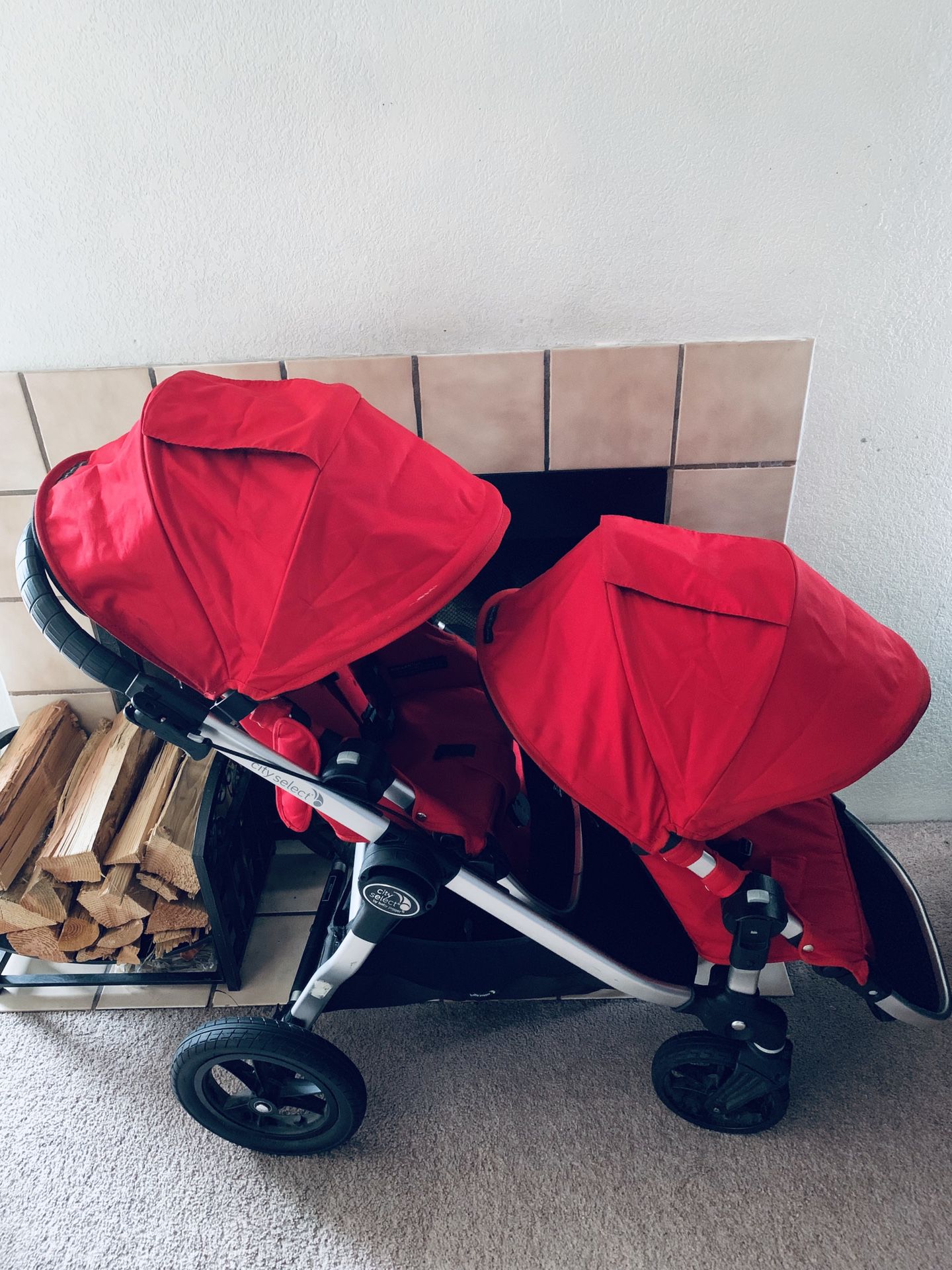 Baby Jogger - City Select Double Stroller - Red