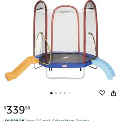 little tikes climb and slide trampoline, 7 Ft