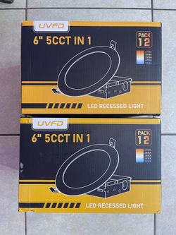 U FD Lot of 24 6" led ceiling lights