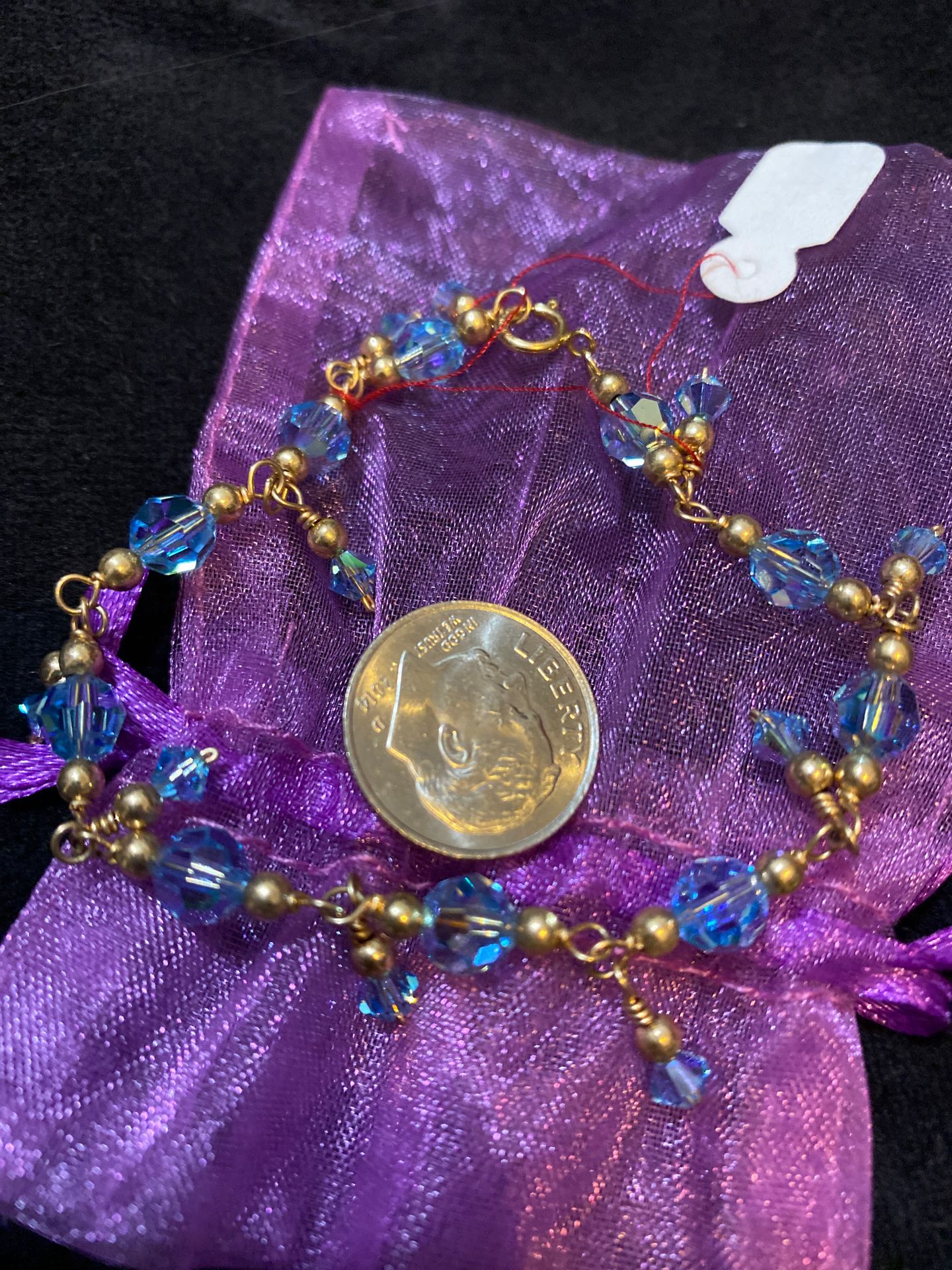 Baby blue Swarovski bracelet