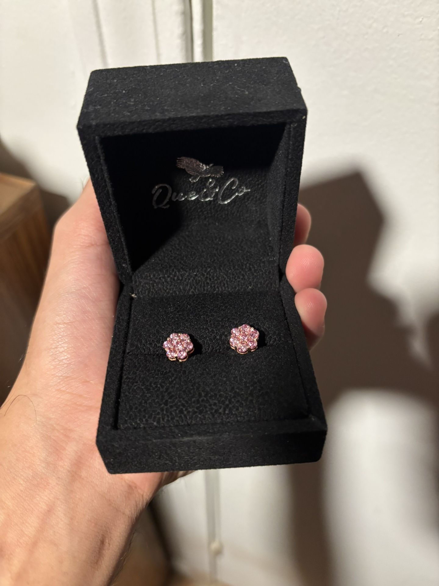 'Cotton Candy' Pink Cluster Earrings VVS Lab Stones