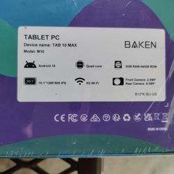 New in-box 10.1" Tablet Android 15 