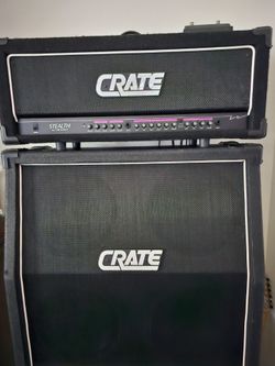 Crate stealth full guitar stack /with celestion 70th anniversary speakers  and rare foot switch.