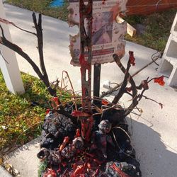 Freddy Krueger 13f Movie quality street sign with glitching lights