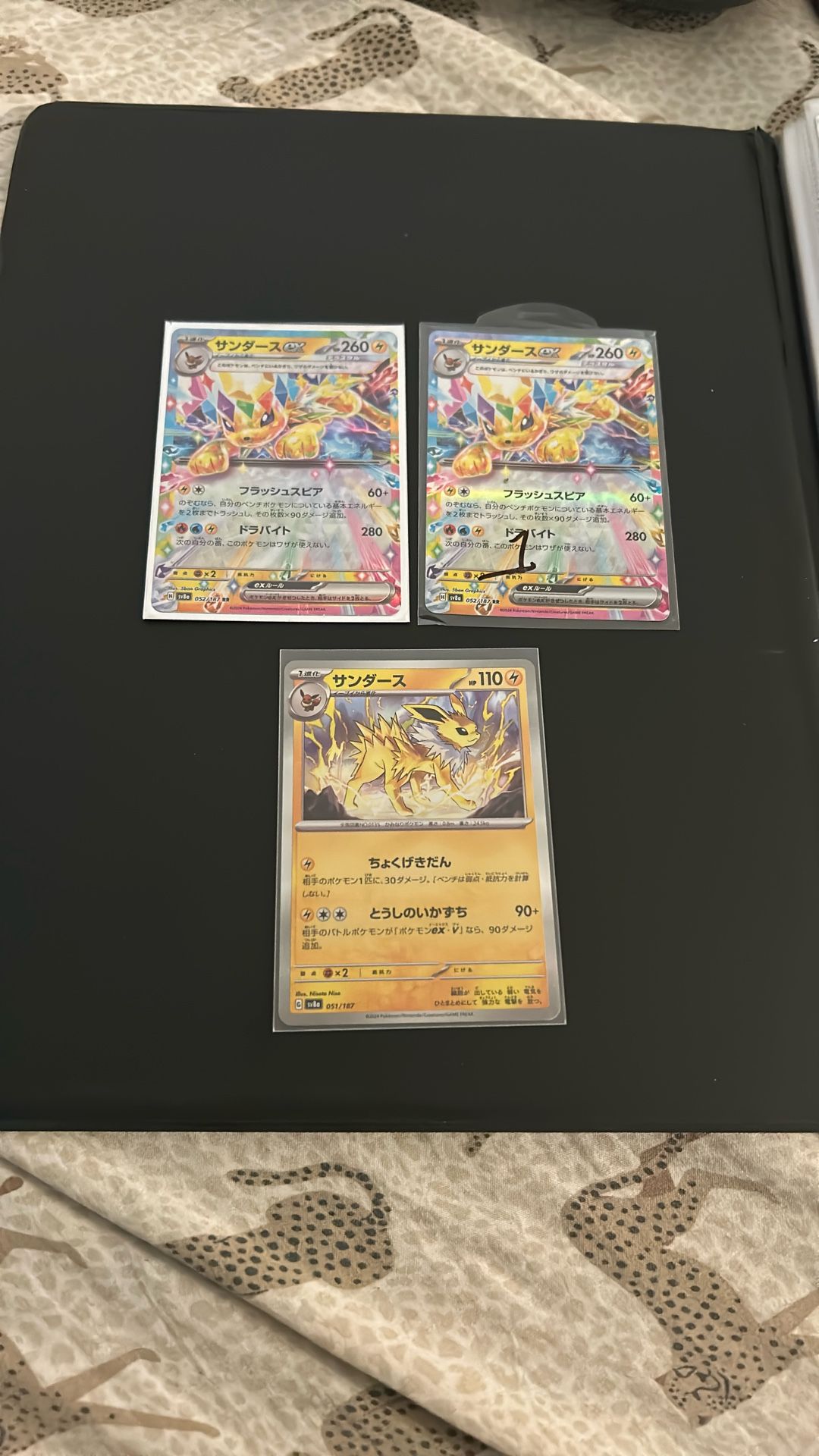 3 Jolteon Japanese Pokemon Cards