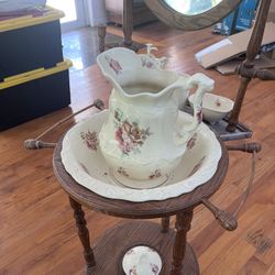Antique Pitcher and Wash Basin