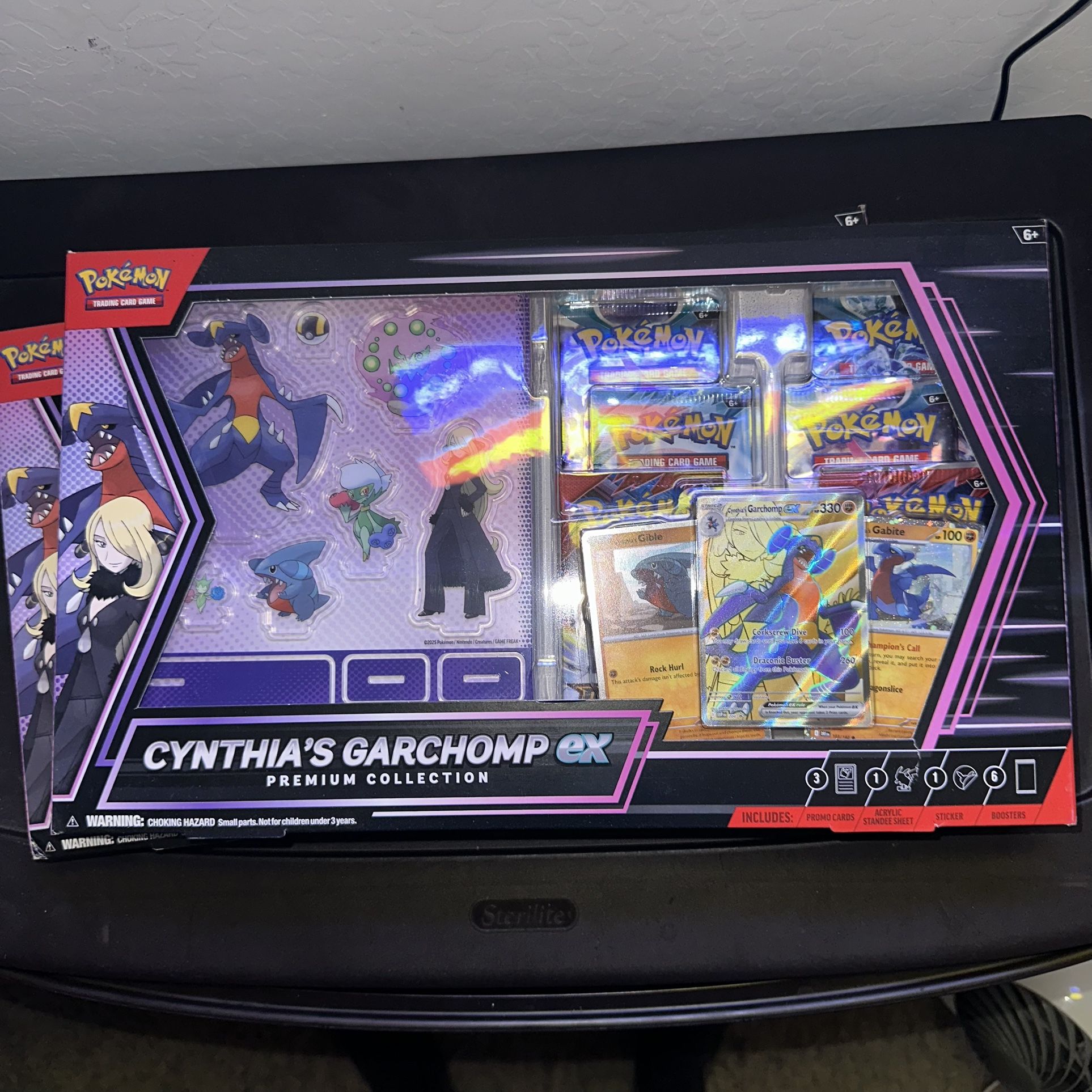 Pokémon Cynthia’s Garchomp EX Premium Collection Box – Sealed | Scarlet & Violet