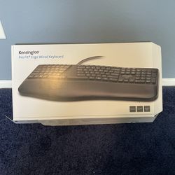 Kensington K75400US Pro Fit Ergo USB Wired Keyboard, New - Quiet Keys Split