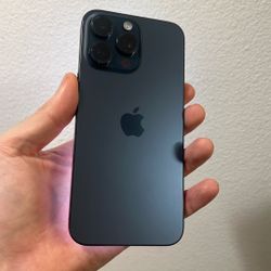 Apple iPhone 15 Pro Max Unlock No Sim Restrictions 512gb Blue Color Great Condition 